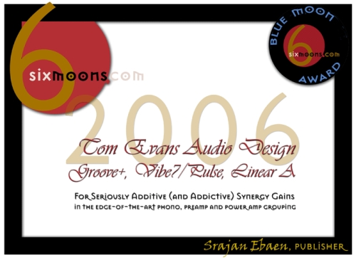 Tom Evans 6moons award 2006